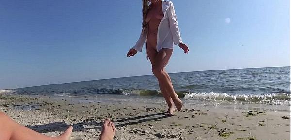  Romantic Sex On The Beach Of A Young Couple ,Passionate Fucking And Deep Blowjob JessiJek